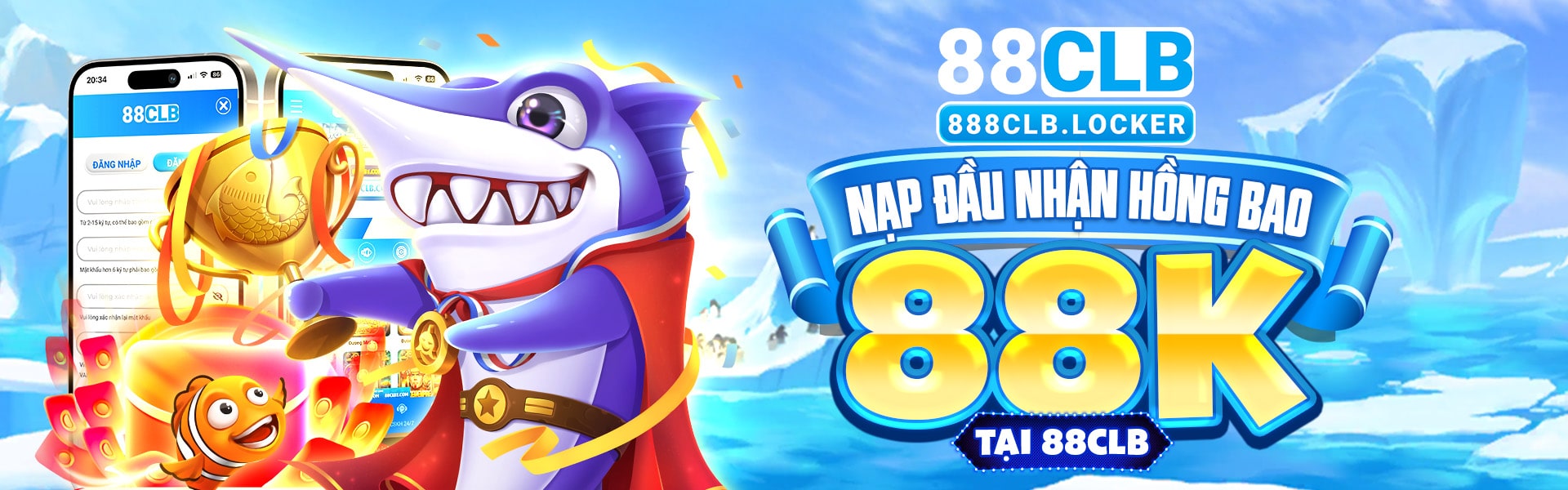 Nạp đầu nhận hồng bao 88k tại 88CLB